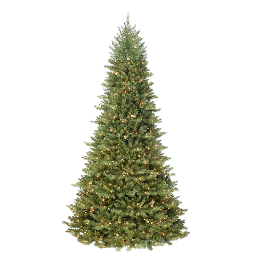 7.5ft. Pre-Lit Downswept Vienna Fir Artificial Christmas Tree, Clear Lights