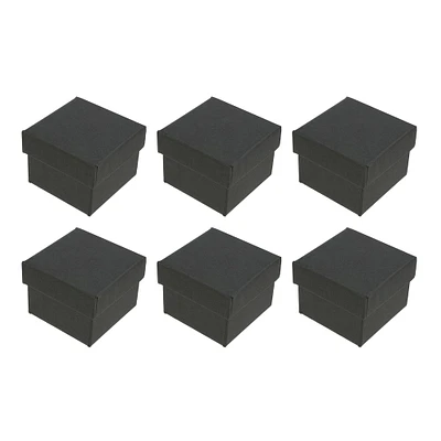 Black Ring Boxes by Bead Landing™, 6ct.