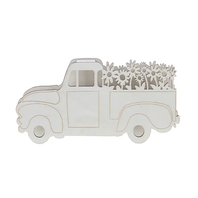 8.5" Flower Truck DIY LED Plywood Décor by Make Market®