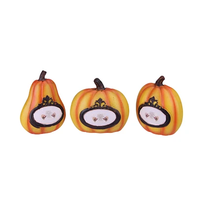 Orange & Black Pumpkin Tabletop Décor Set