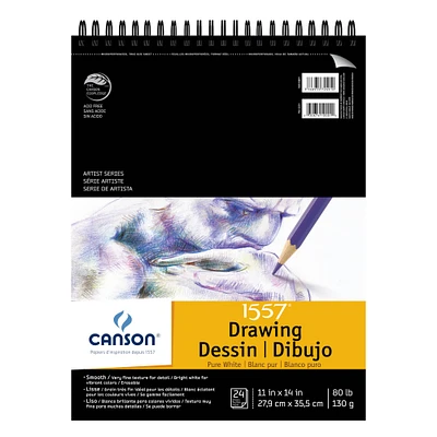 Canson® 1557® Artist Series Pure White Drawing Pad