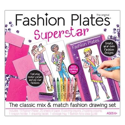 Fashion Plates Super Star Drawing Set