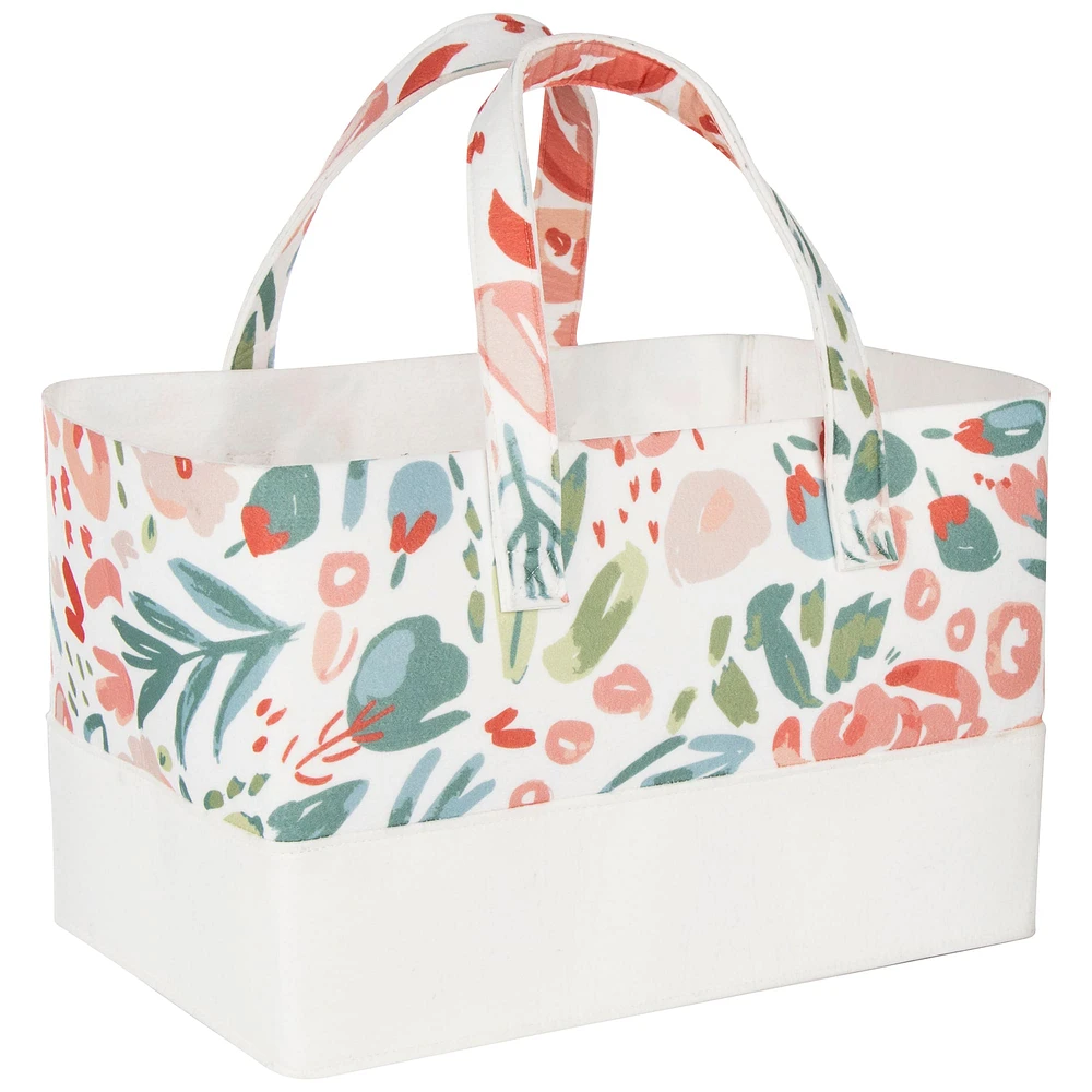 Sammy & Lou® Painterly Floral Felt Essential Storage Tote