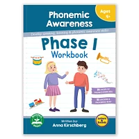 Junior Learning® Letters & Sounds Phase 1 Phonemic Awareness Educational Learning Workbook