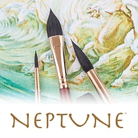 12 Pack: Princeton™ Neptune™ Series 4750 Synthetic Watercolor Flat & Round 3 Piece Brush Set