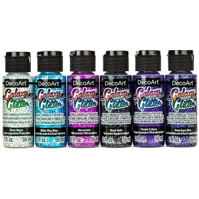 DecoArt® Galaxy Glitter™ 6 Color Out of this World Paint Set