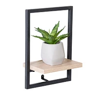 Honey Can Do 11" Vertical Floating Wall Shelf