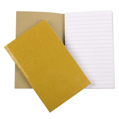 JAM Paper Glitter Kraft Pocket Journal