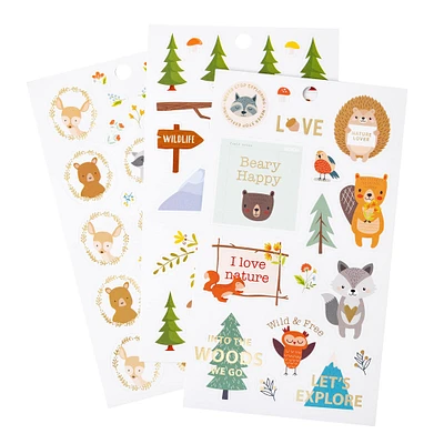 12 Pack: Woodland Animals Sticker Book by Recollections™