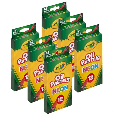 4 Packs: 6 Packs 12 ct. (288 total) Crayola® Neon Oil Pastels