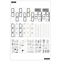 The Happy Planner® Black & White Value Pack Stickers