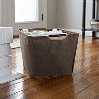 Household Essentials Storage Bin with Wood Handles