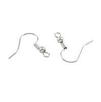 9 Pack: Rhodium Fish Hook Earwires by Bead Landing™ Premium Metals