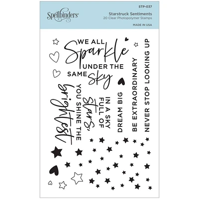 Spellbinders® Starstruck Sentiments Clear Acrylic Stamp Set