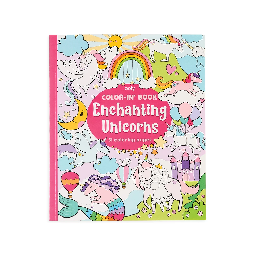 OOLY Color-in' Book: Enchanting Unicorns