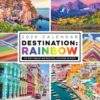 TF Publishing 2024 Destination: Rainbow Wall Calendar