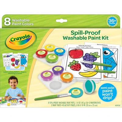 6 Pack: Crayola® Spill-Proof Washable Paint Kit