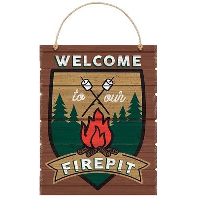 17.5" Camping MDF Easel Signs, 2ct.