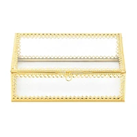 3" Gold Motif Jewelry Box