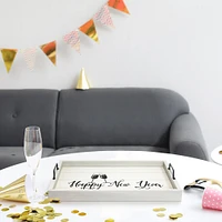 Elegant Designs™ 15.5" Happy New Year Serving Tray with Handles