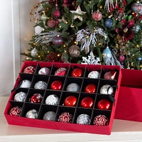 Santa's Bags 48ct. 4" Christmas Ornament Storage Box with Dividers