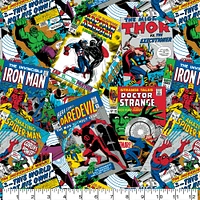 Marvel Comic Book Compilation Cotton Fabric