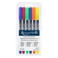 6 Packs: 6 ct. (36 total) Realeather® Leather Dye Markers