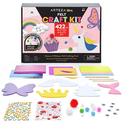 Arteza® Kids Felt Craft Kit, Glitter & Glitz