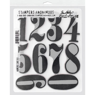 Stampers Anonymous Tim Holtz® Numeric Cling Stamps