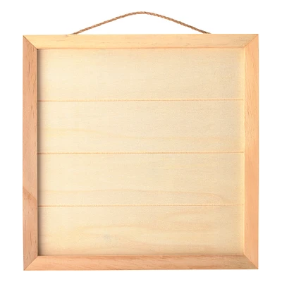 12 Pack: 10" Unfinished Square Wood Plaque by Make Market®