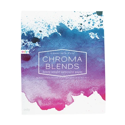 OOLY Chroma Blends Watercolor Pad, 8" x 10"