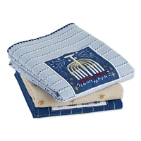 DII® Assorted Hanukkah Embellished Dishtowel Set