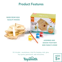 Toysmith Beetle & Bee Build a Bird Bungalow™ DIY Birdhouse Activity Kit