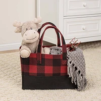 Sammy & Lou® Buffalo Check Felt Essential Storage Tote