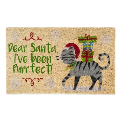 DII® Dear Santa, I've Been Purrfect Doormat