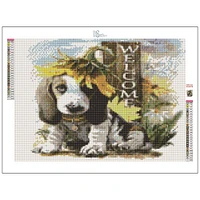 Sparkly Selections Welcome Puppy Diamond Painting Kit, Square Diamonds