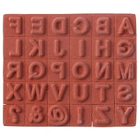 Small Uppercase Alphabet Wood Stamp Set by Recollections™