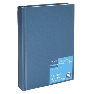 6 Pack: Blue Hardbound Sketchbook by Artist's Loft™