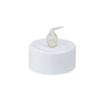 LED Lighted Flickering Flameless White Christmas Tea Light Candles, 24ct.