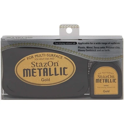 StazOn® Gold Metallic Solvent Ink Kit