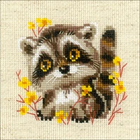 RIOLIS Little Raccoon Counted Cross Stitch Kit