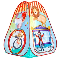 Fun2Give® Pop-It-Up® Circus Activity Play Tent with 4 Soft Balls