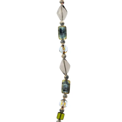 Blue & Green Czech Glass Bead Mix, 19mm by Bead Landing™