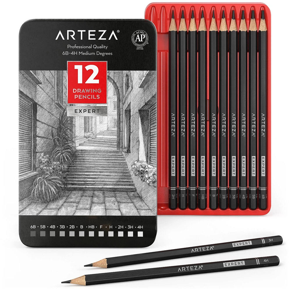 Arteza® Professional Graphite Drawing 12 Pencil Set