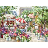 Letistitch Flower Market Counted Cross Stitch Kit