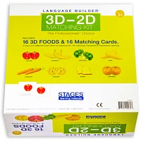 Stages® Learning Materials Language Builder® Foods 3D-2D Matching Kit