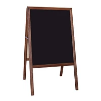 Flipside 42" x 24" Stained Black Chalkboard Marquee Easel