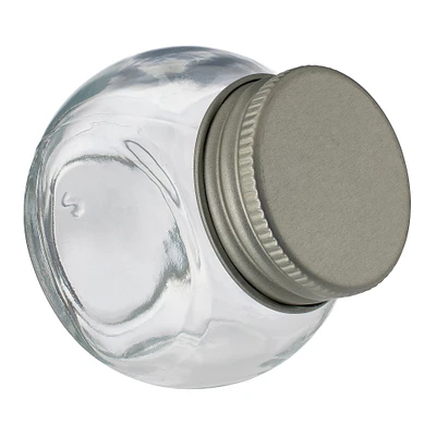 6 Packs: 20 ct. (120 total) Round Glass Favor Jars with Silver Lids by Celebrate It™ Occasions™