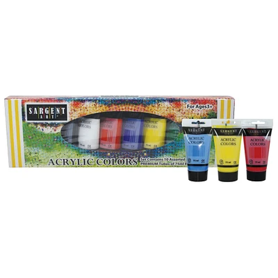 6 Packs: 10 ct. (60 total) Sargent Art® Acrylic Paint Tubes