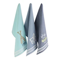 DII® Lakeside Embellished Dishtowel Set